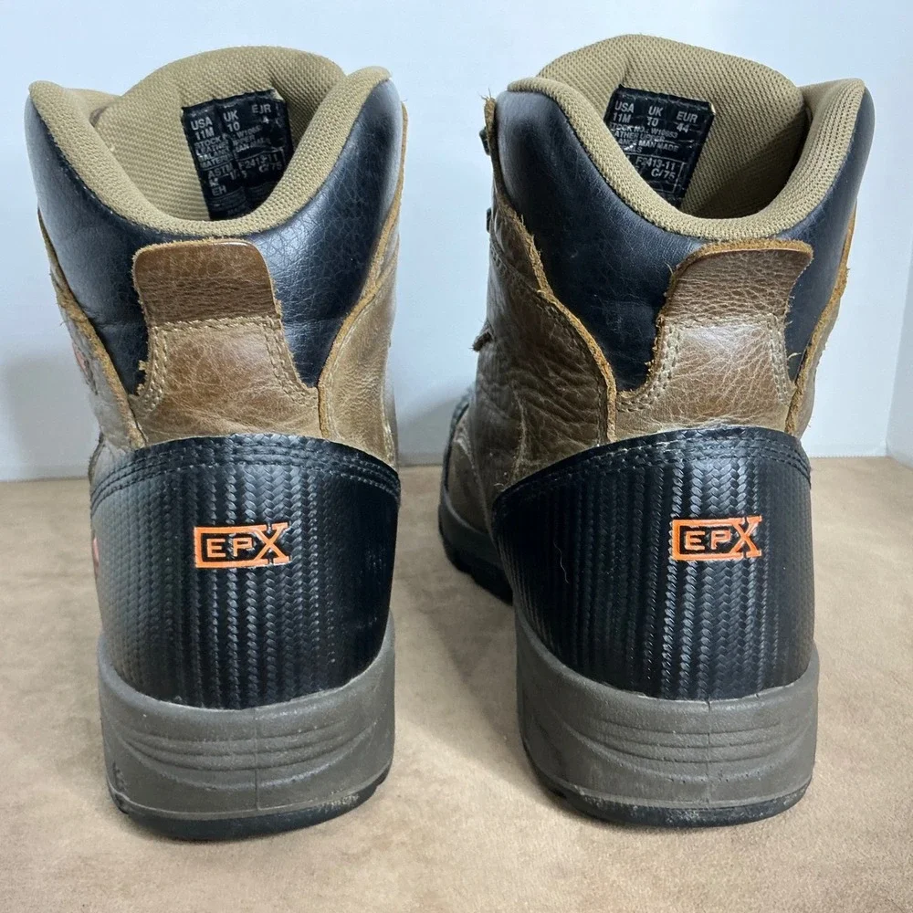 Wolverine EPX Brown Leather CarbonMAX Safety Toe‎ Work Boots Men's 11M ASTM EH